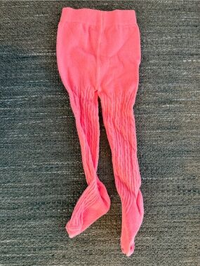 Gymboree Coral Pink Cable-Knit Footie One-Piece